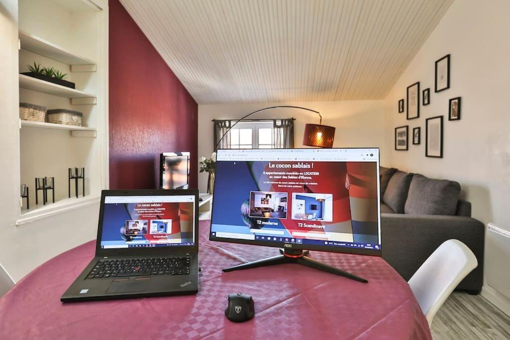 Le Cosy T2 Hypercentre ! Parking Inclus Et La Plage A 2 Min ! Les Sables-dʼOlonne Exteriör bild